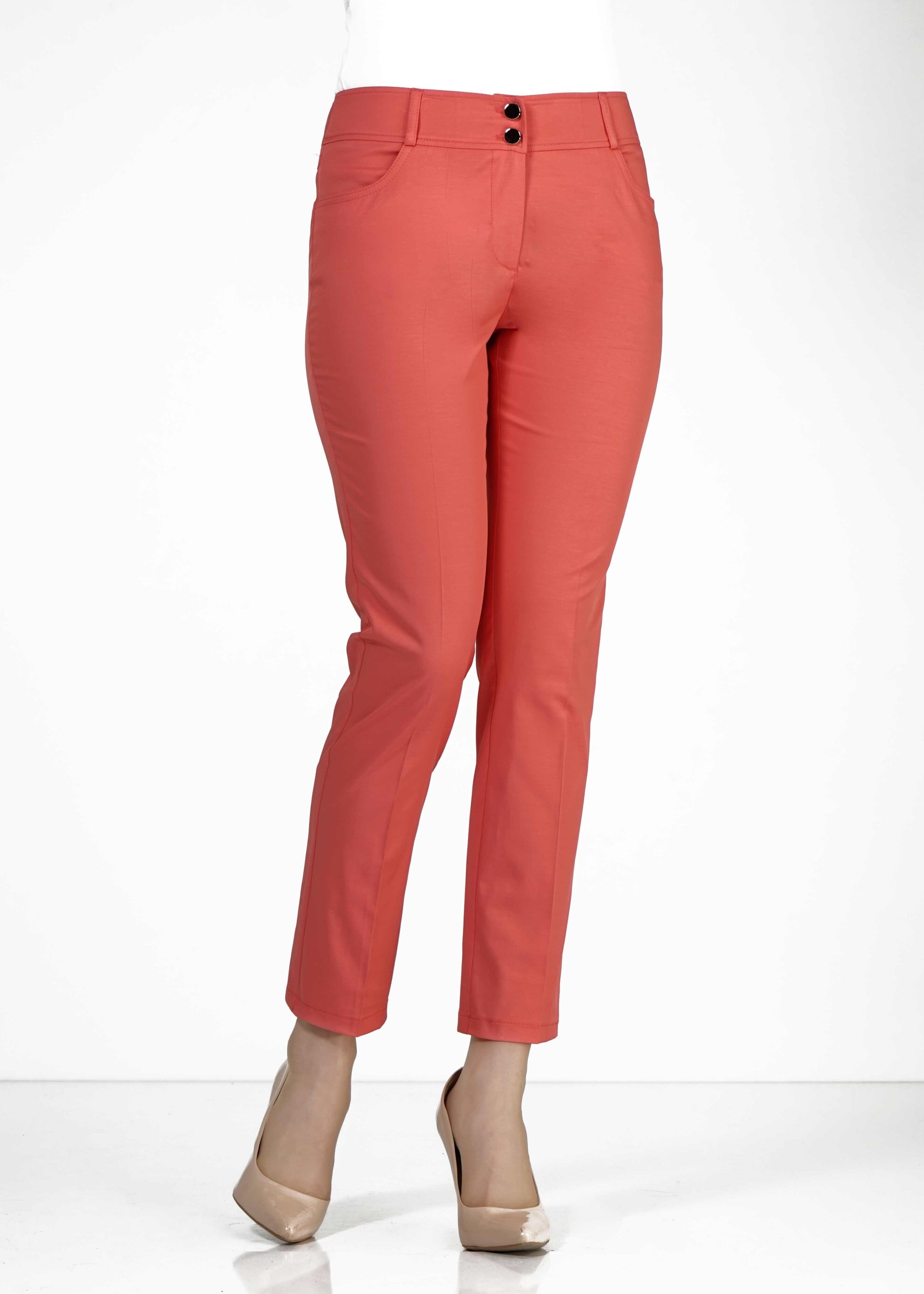 Tesettür giyim MERCAN CEP DETAYLI DAR PAÇA PANTOLON 7871