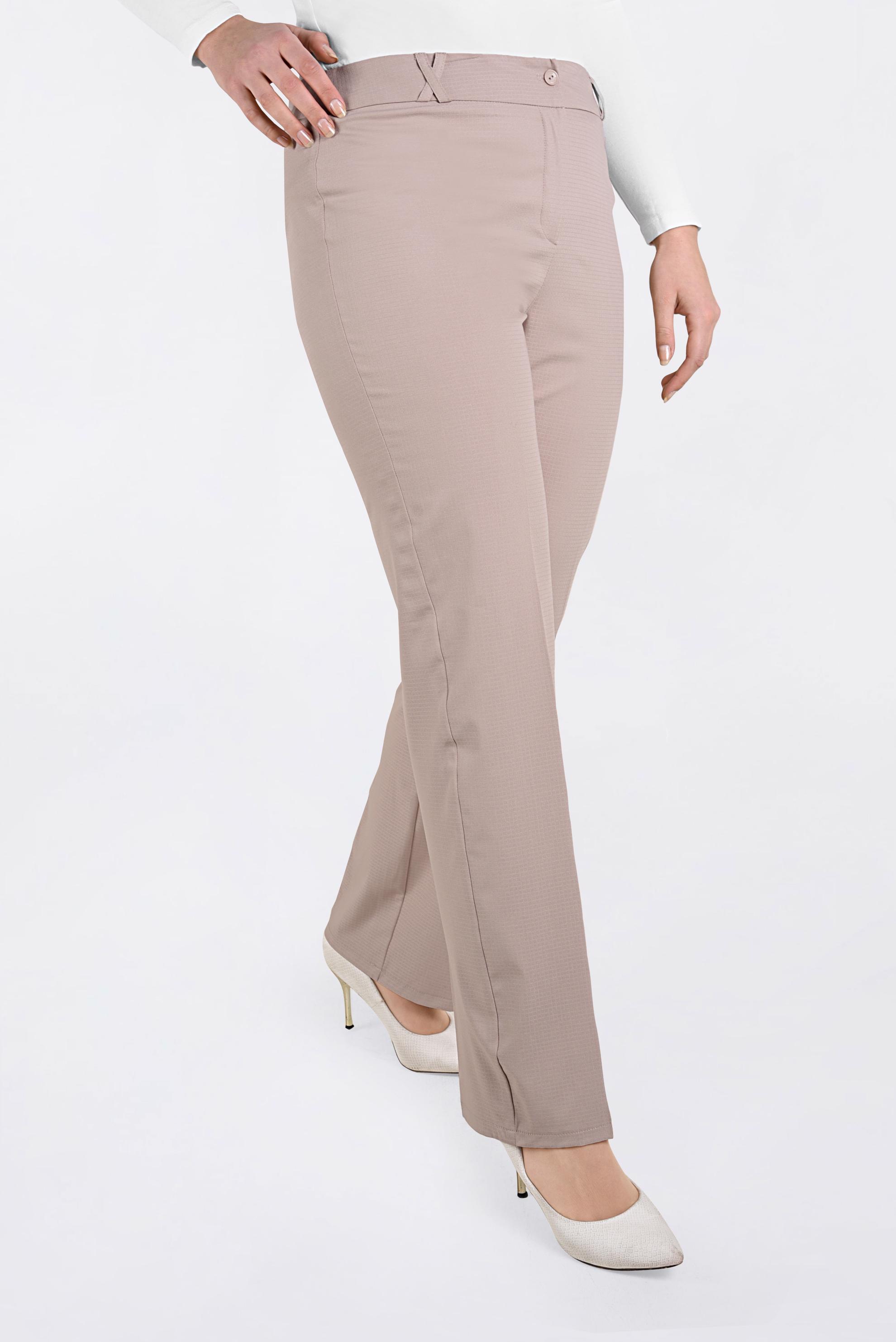 Tesettür giyim PUDRA 7875 EKOSE 667 PANTOLON 44/52 TEK42