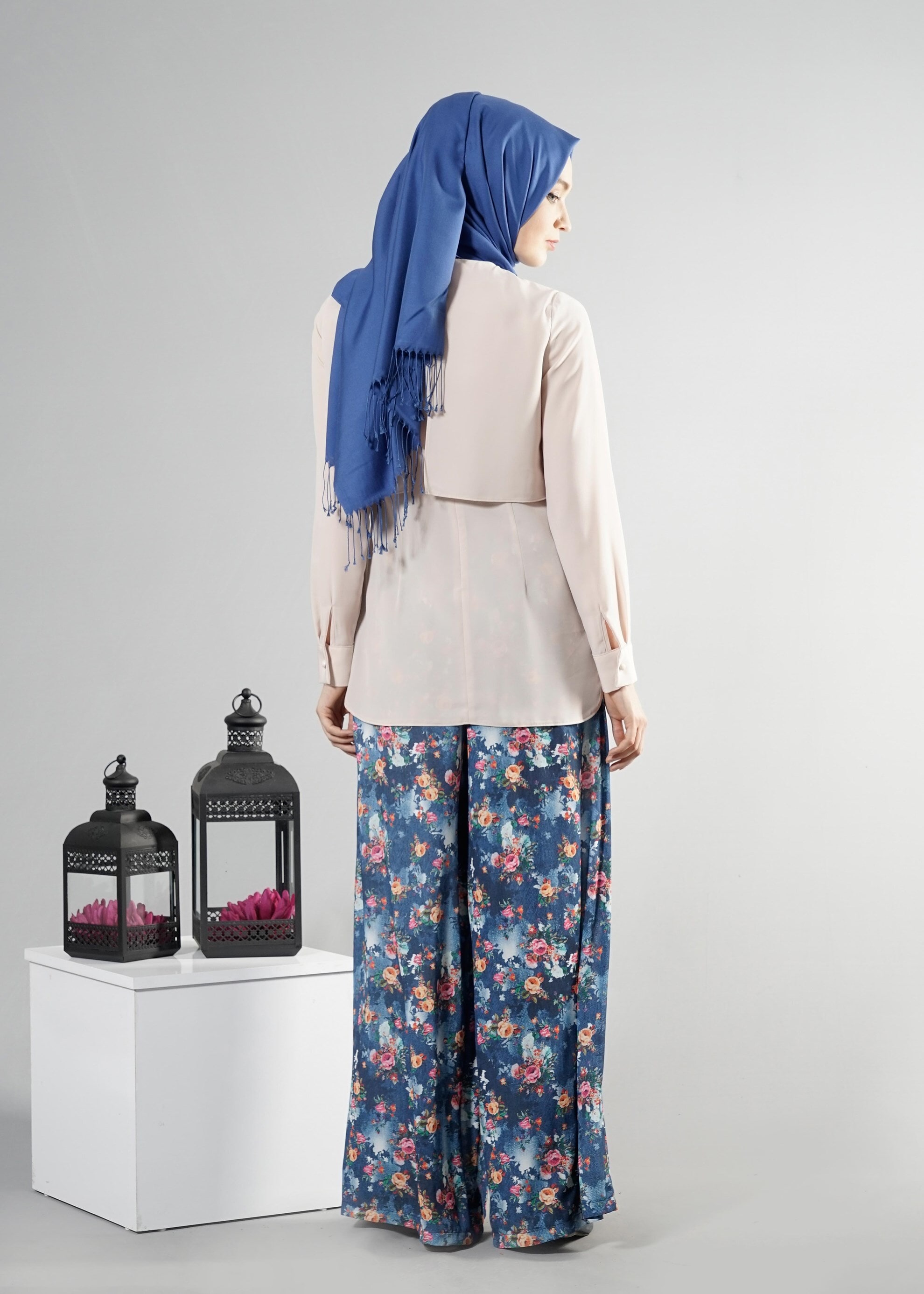 Tesettür giyim LACİVERT 7876 Maglia Tesettür 8713 Pantolon 36/44(38-40) TEK40