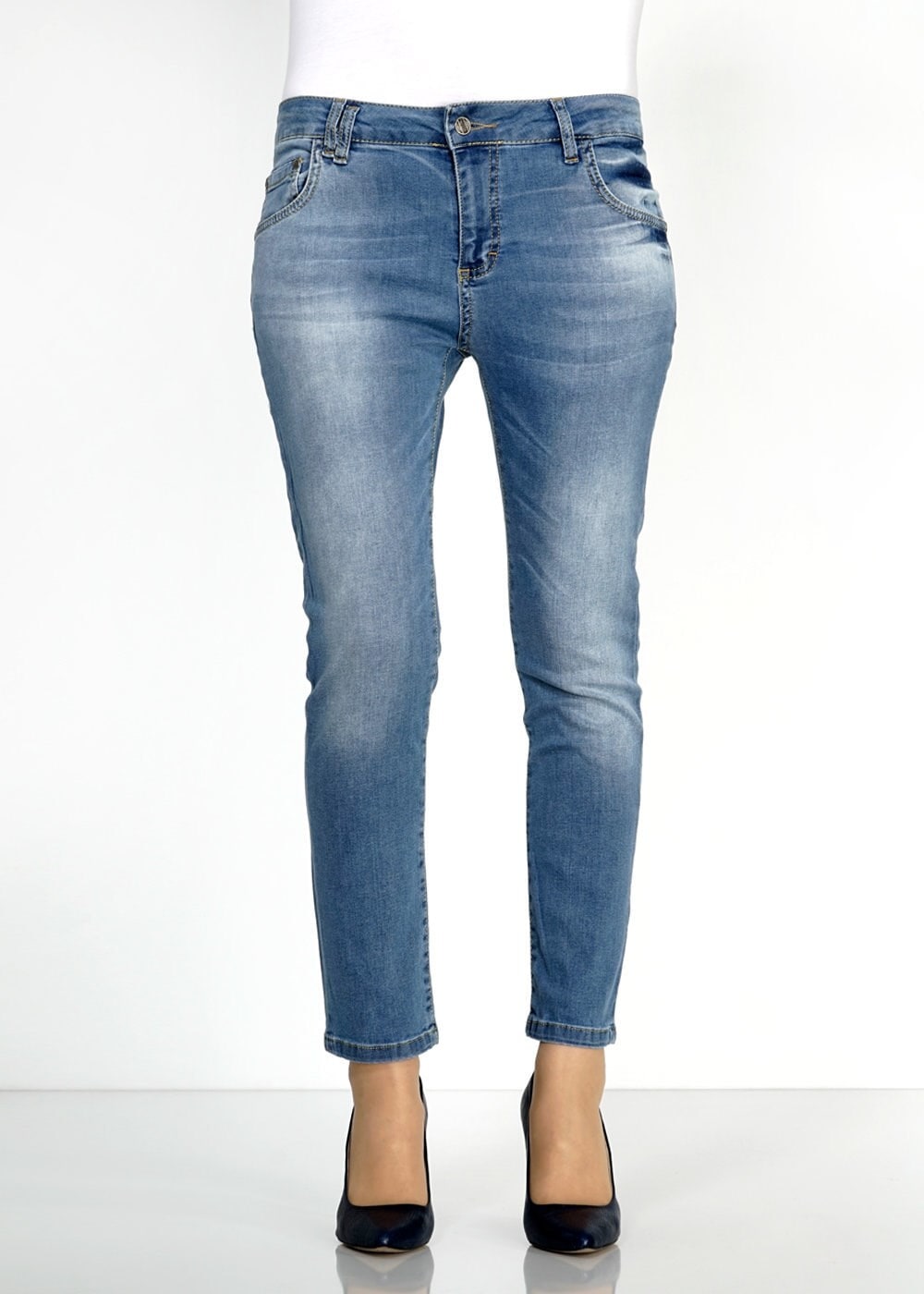 Tesettür giyim LACİVERT 7892 Bella Denim Pantolon