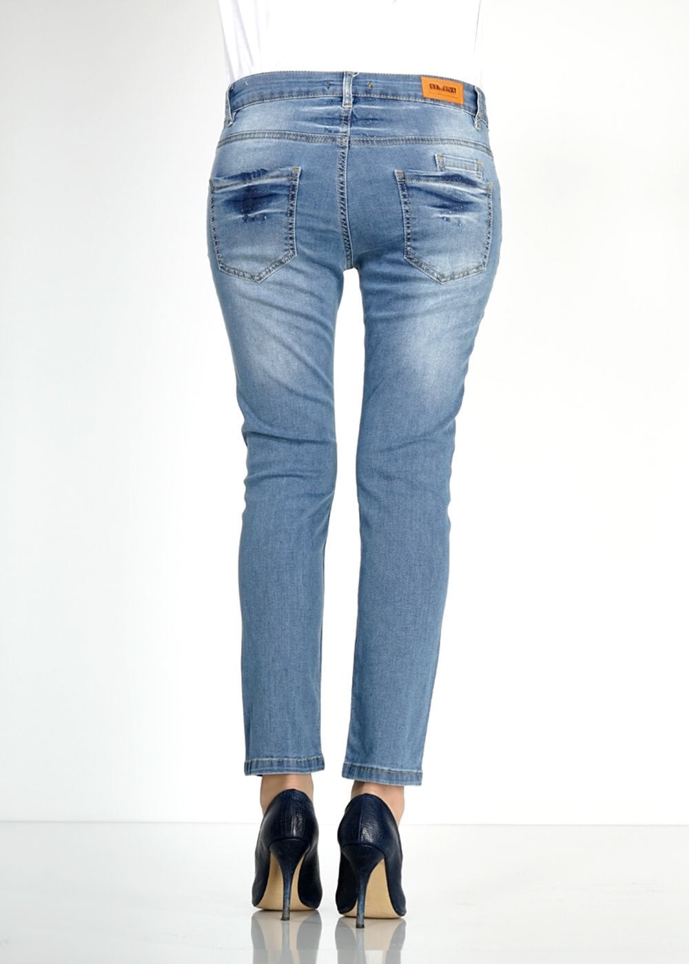 Tesettür giyim LACİVERT 7892 Bella Denim Pantolon