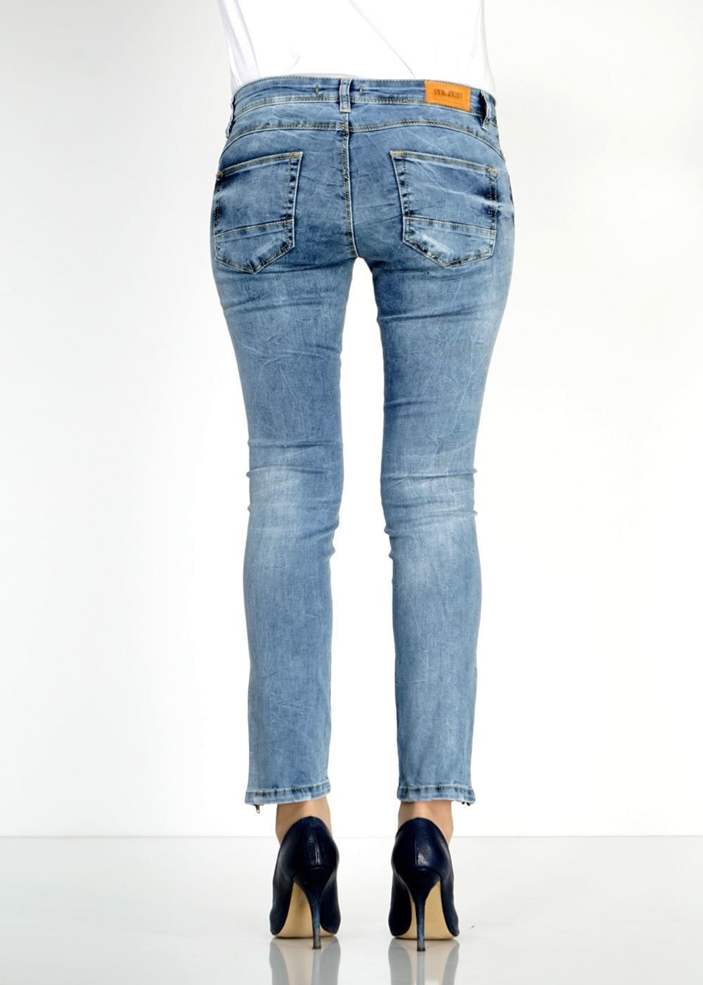 Tesettür giyim LACİVERT 7895 Bella Denim Pantolon