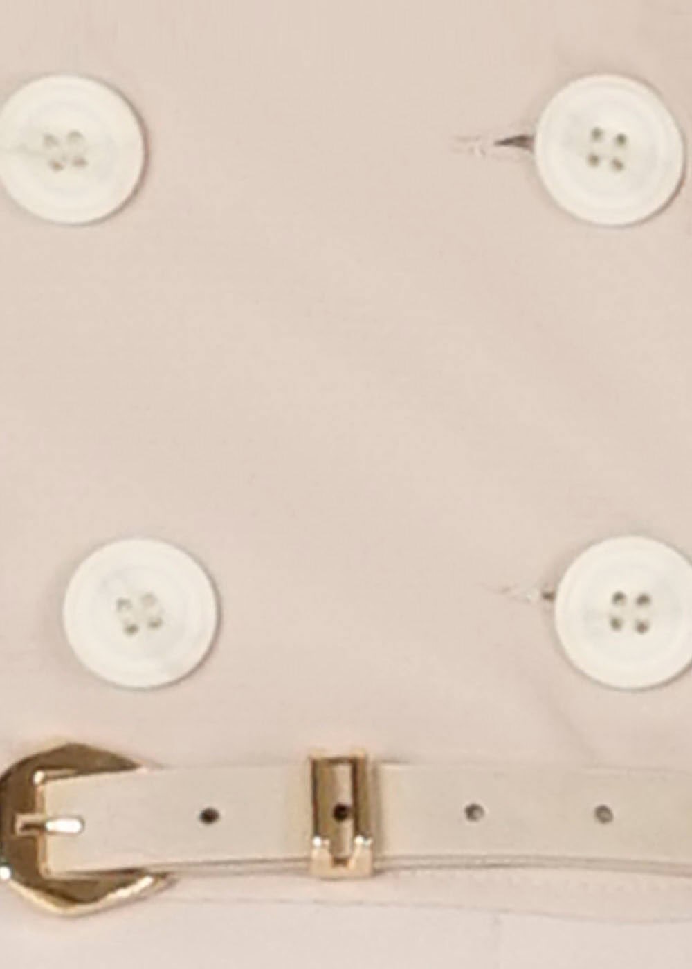 Tesettür giyim BEJ ŞİFON DETAYLI DÜĞMELİ TRENÇKOT 1441