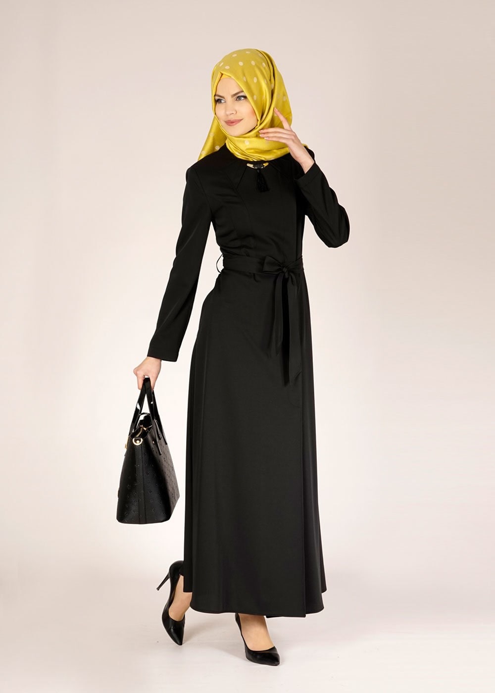 Tesettür giyim SİYAH 1469 SARAH PARDESÜ 40/48 TEK42