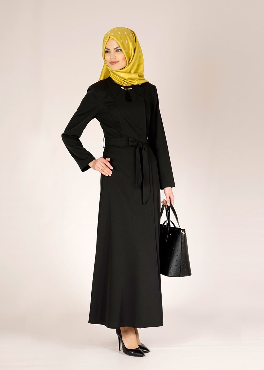 Tesettür giyim SİYAH 1469 SARAH PARDESÜ 40/48 TEK42