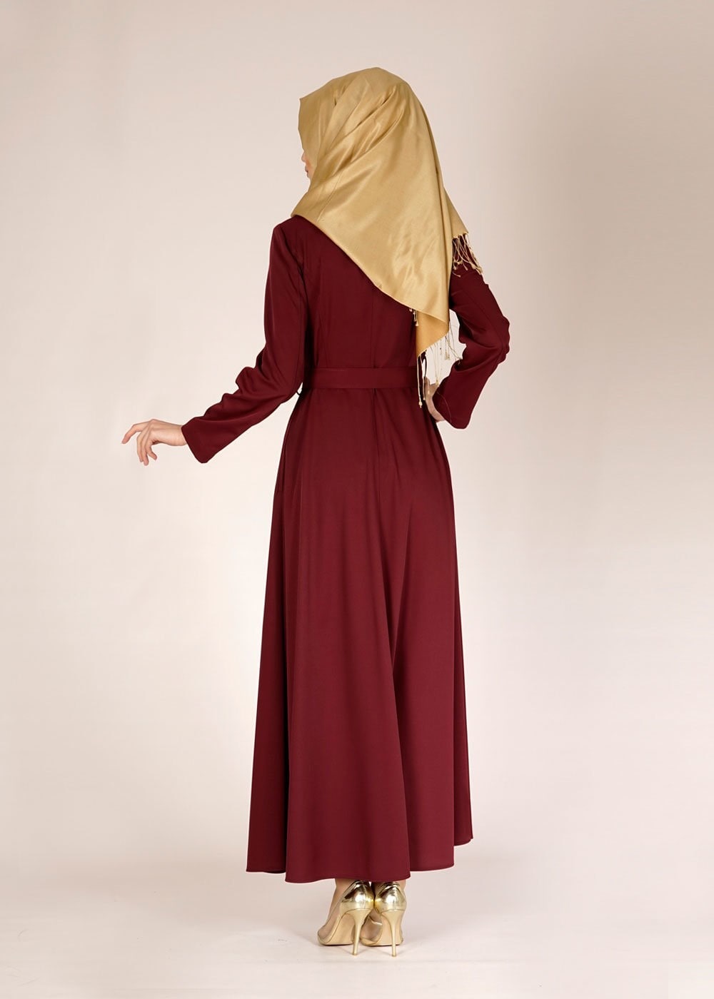 Tesettür giyim BORDO 1469 SARAH PARDESÜ 40/48 TEK42