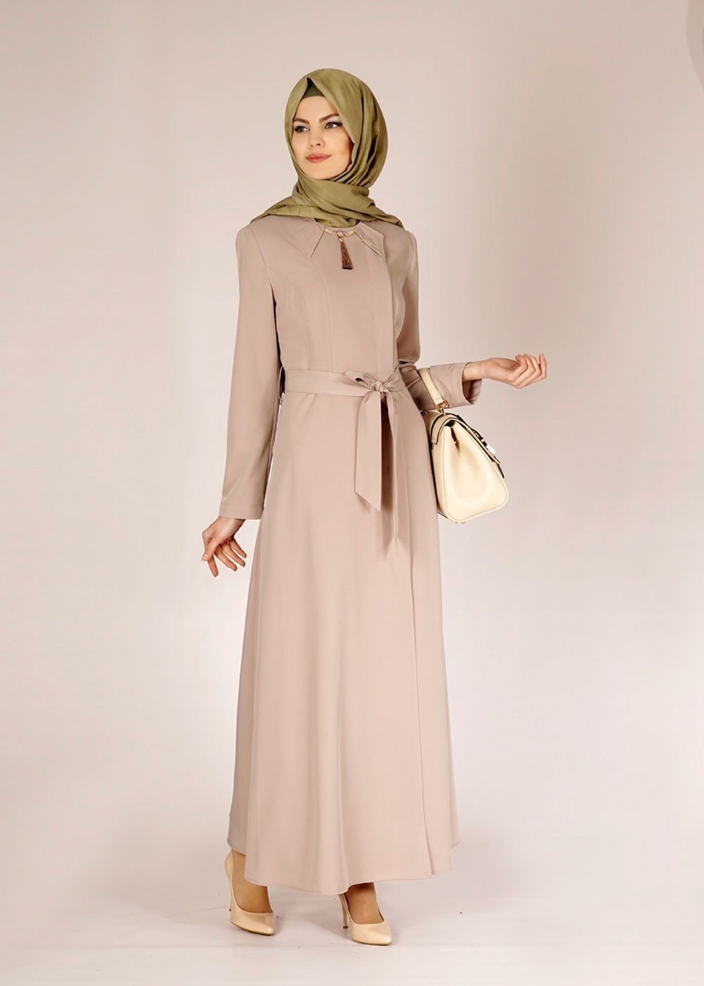 Tesettür giyim KAHVE 1469 SARAH PARDESÜ 40/48 TEK42