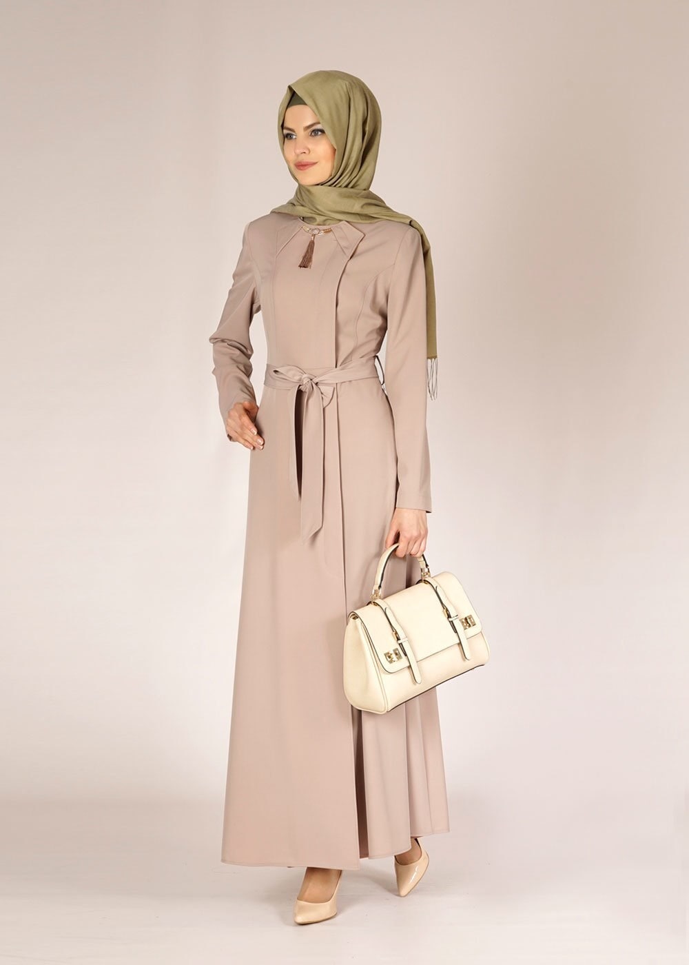 Tesettür giyim KAHVE 1469 SARAH PARDESÜ 40/48 TEK42