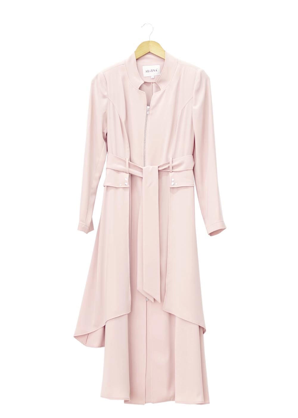 Tesettür giyim PUDRA 1473 Virona Tesettür Trenç