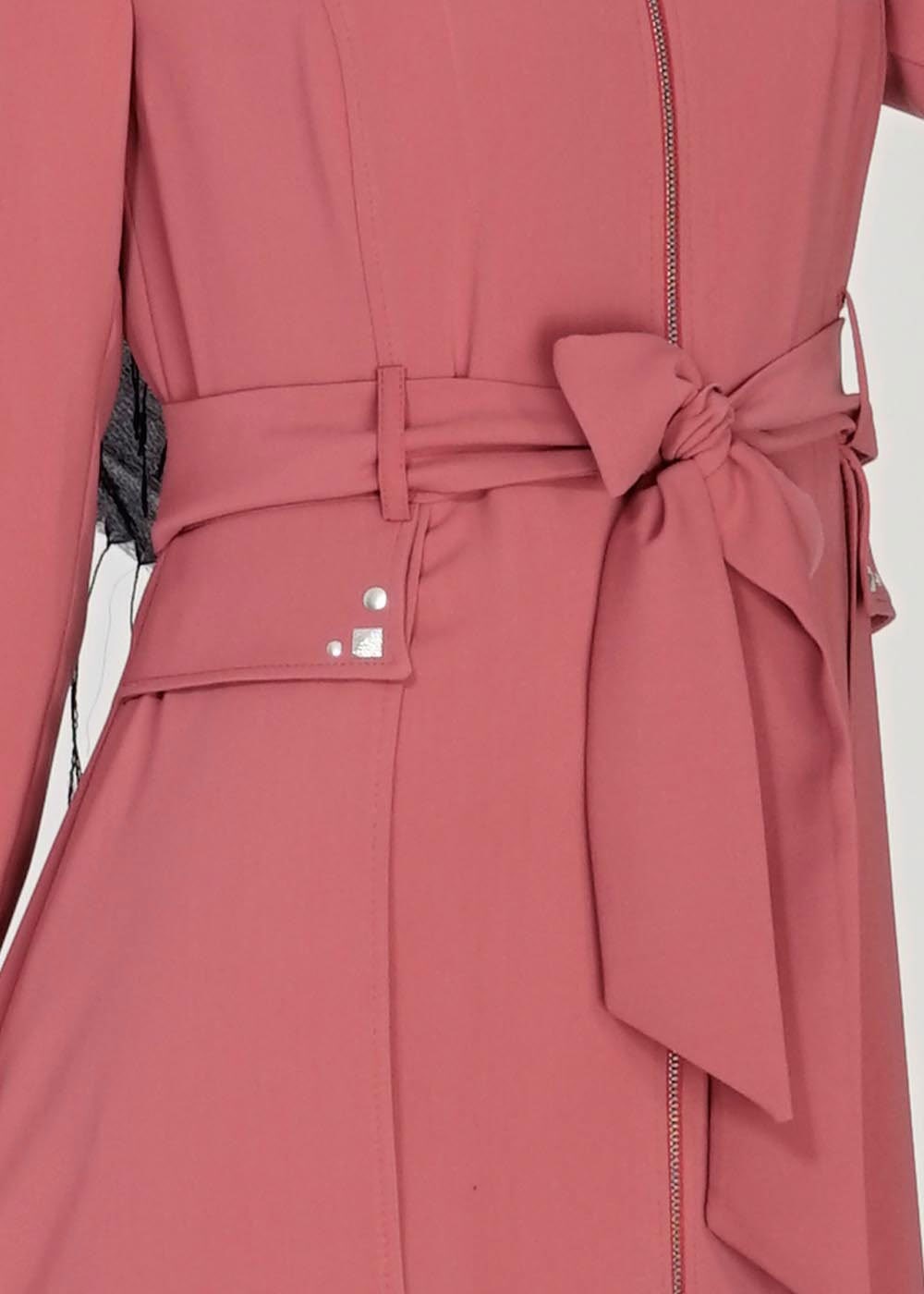 Tesettür giyim PEMBE 1473 Virona Tesettür Trenç