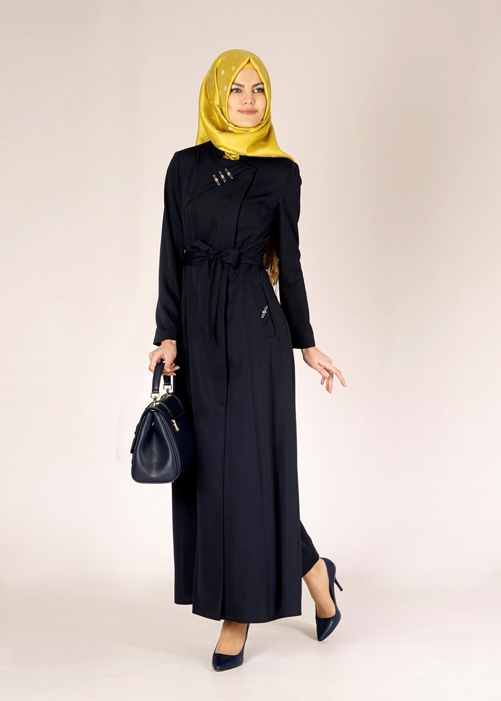 Tesettür giyim LACİVERT 1478 ELİTE 11620 PARDESÜ 40/48 TEK38