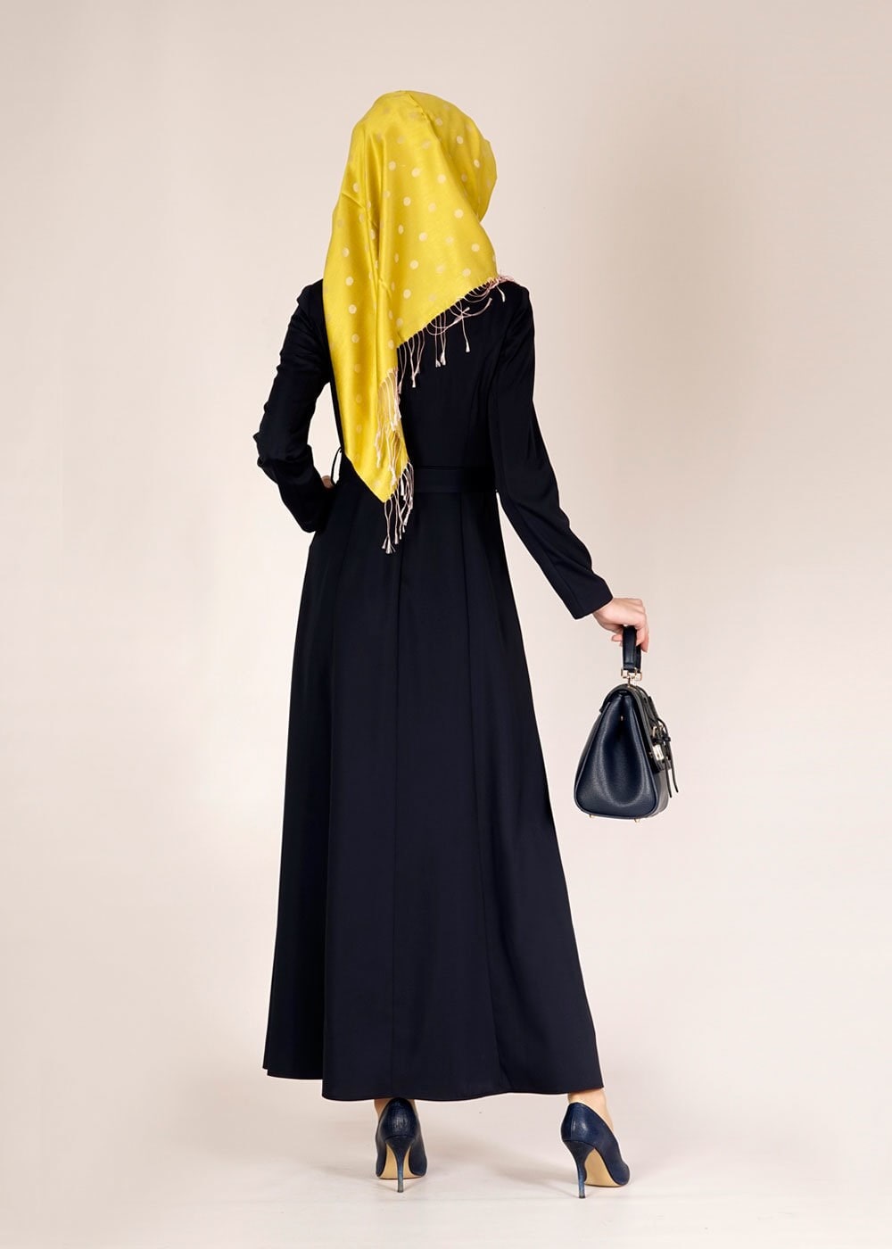 Tesettür giyim LACİVERT 1478 ELİTE 11620 PARDESÜ 40/48 TEK38