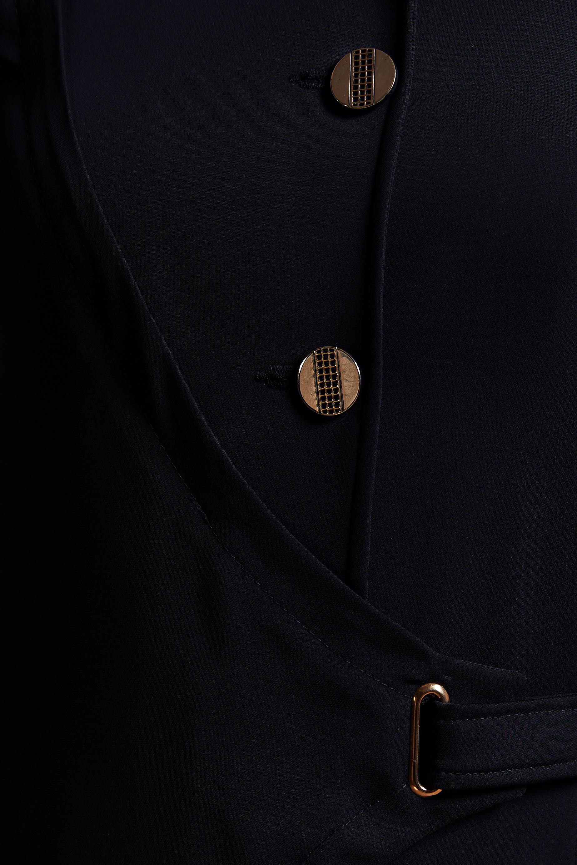 Tesettür giyim SİYAH DÜĞMELİ TESETTÜR PARDESÜ 1480