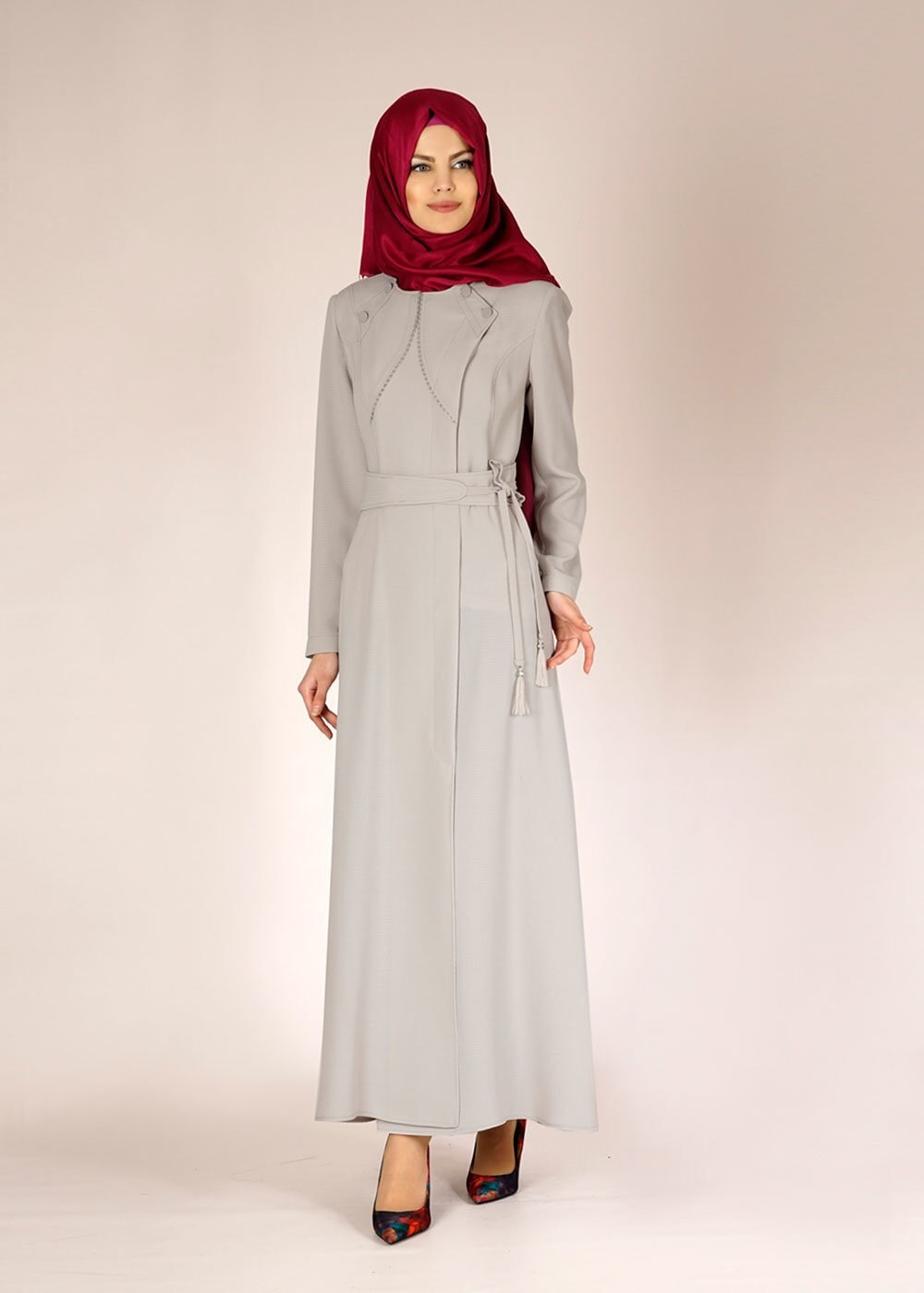 Tesettür giyim BEJ 1487 GOFRET-1 PARDESÜ 40/48 TEK38