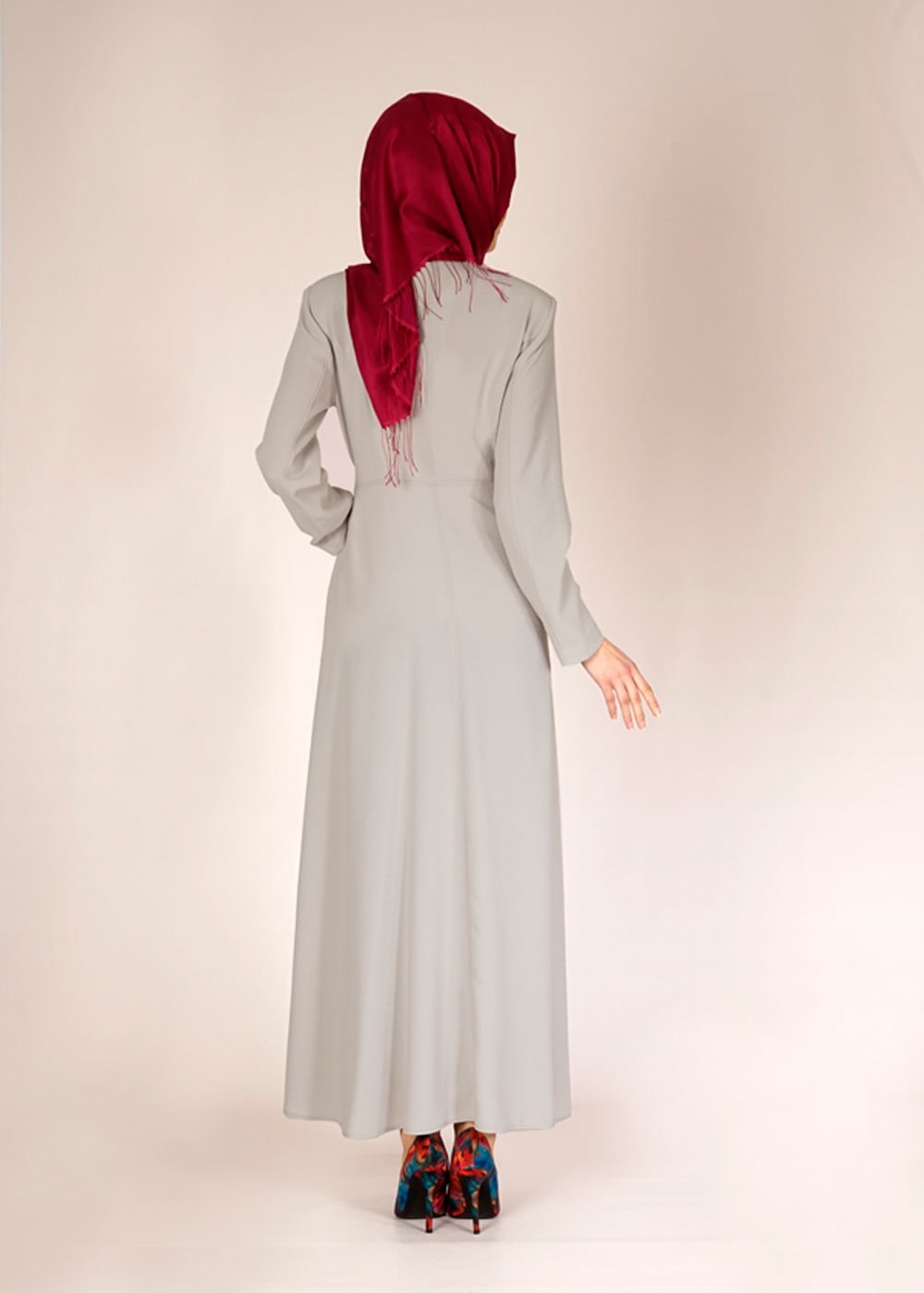 Tesettür giyim BEJ 1487 GOFRET-1 PARDESÜ 40/48 TEK38