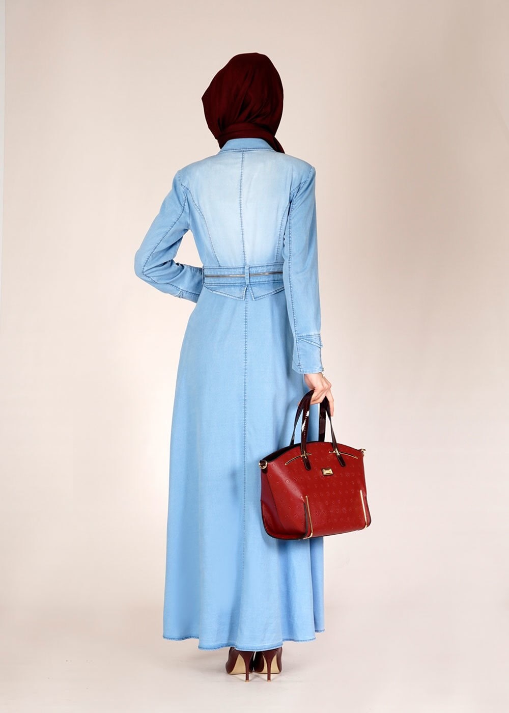 Tesettür giyim LACİVERT 1491 NOURA 2163 PARDESÜ 38/46 TEK40