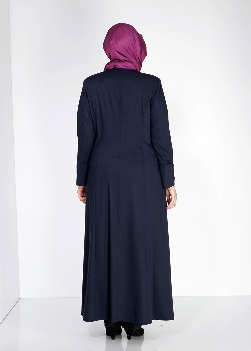 Tesettür giyim LACİVERT 1493 Dulce Tesettür Pardesü