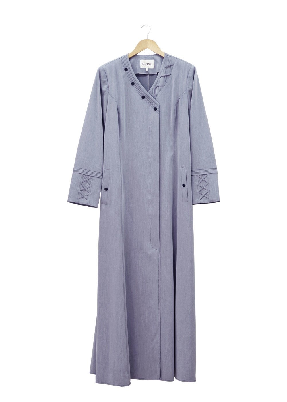 Tesettür giyim LACİVERT 1493 Dulce Tesettür Pardesü