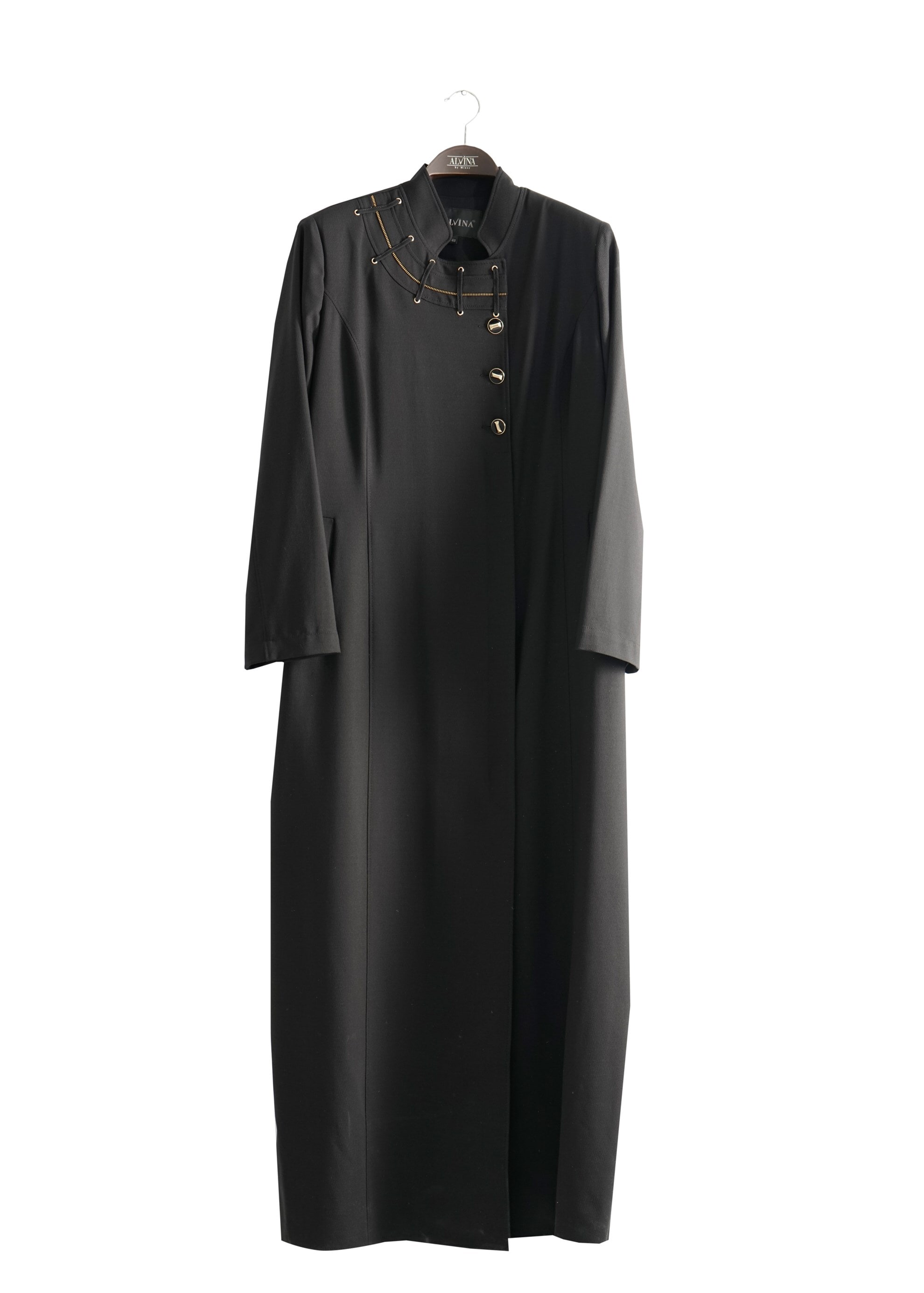 Tesettür giyim SİYAH 1514 Deborah Tesettür Pardesü 46/52 TEK44