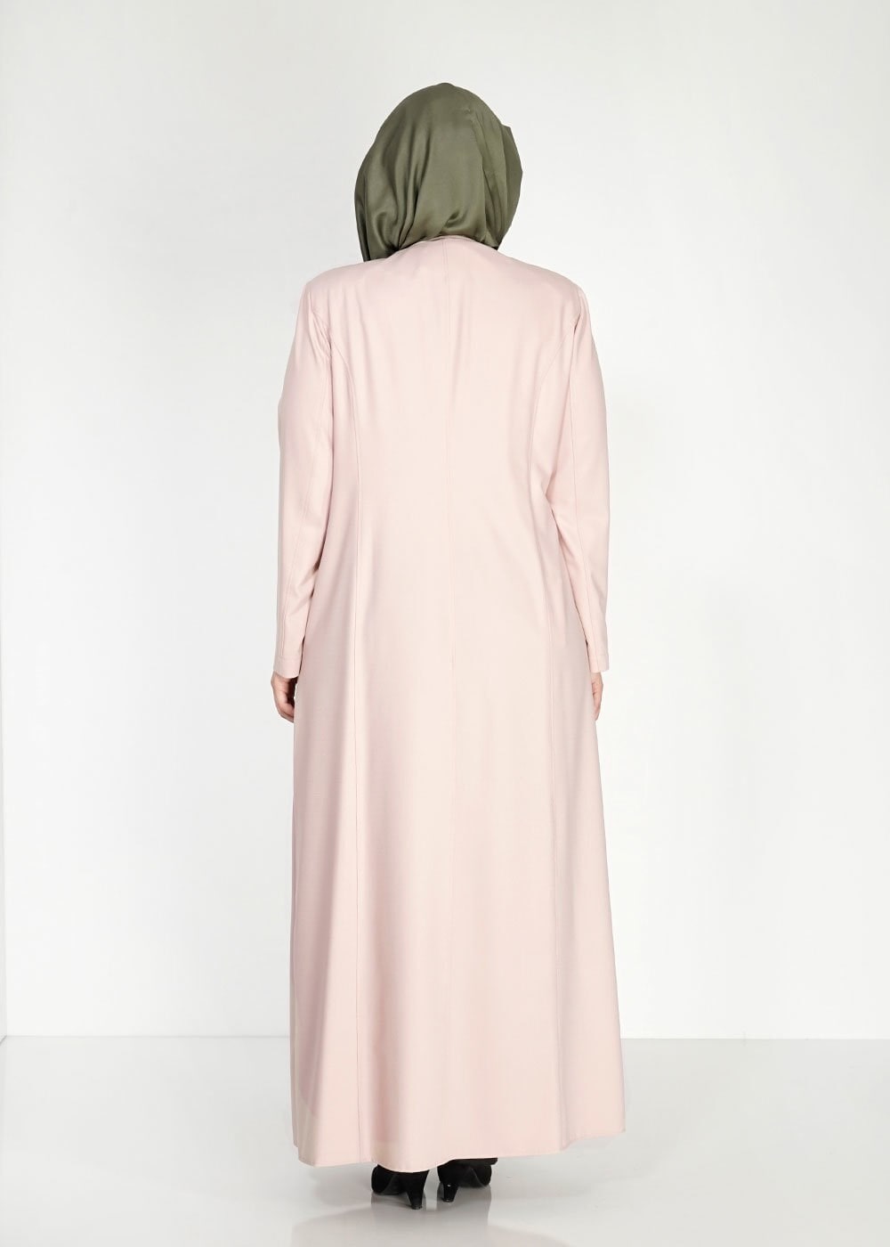 Tesettür giyim PUDRA 1525 Deborah Tesettür Pardesü