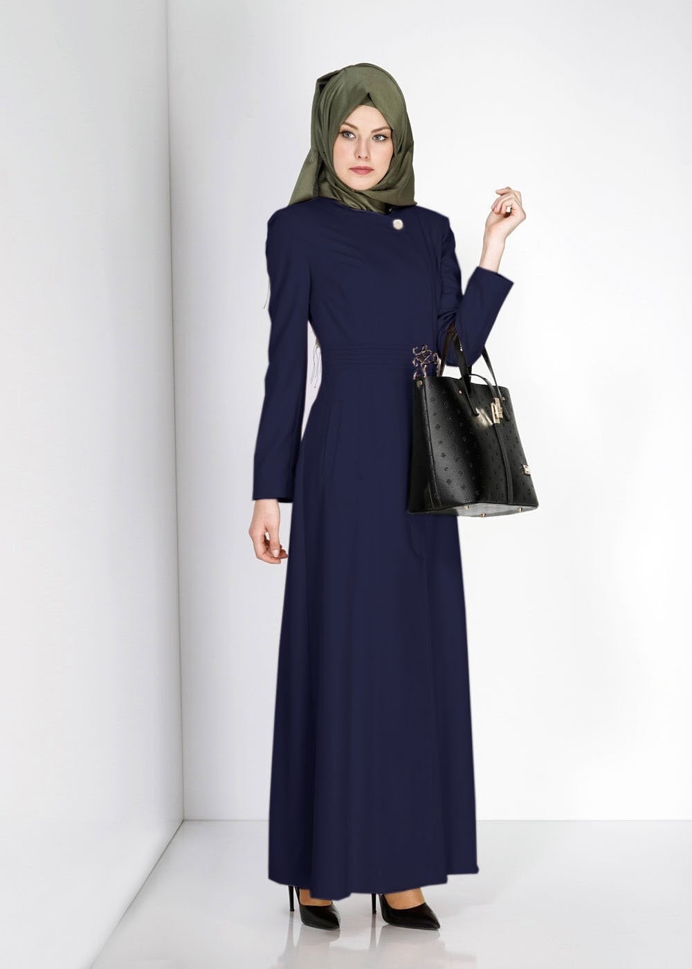 Tesettür giyim LACİVERT 1527 DEBORAH PARDESÜ 38/46 TEK38