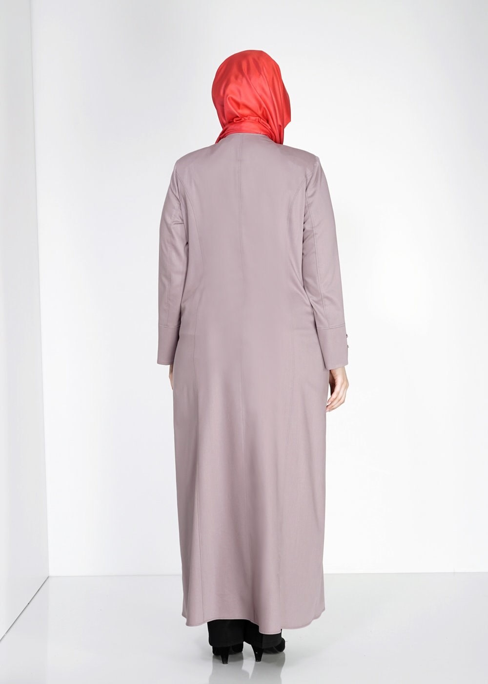 Tesettür giyim VİZON 1534 New Nice Tesettür Pardesü