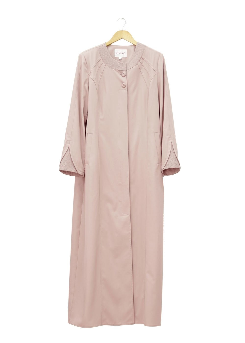 Tesettür giyim PUDRA 1535 İnessa Tesettür Pardesü