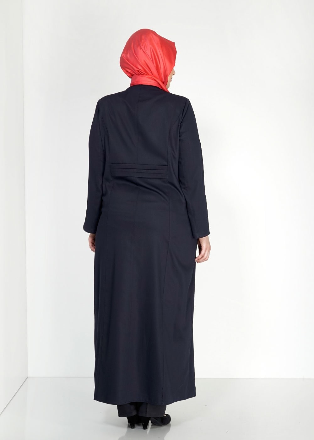 Tesettür giyim LACİVERT 1535 İnessa Tesettür Pardesü