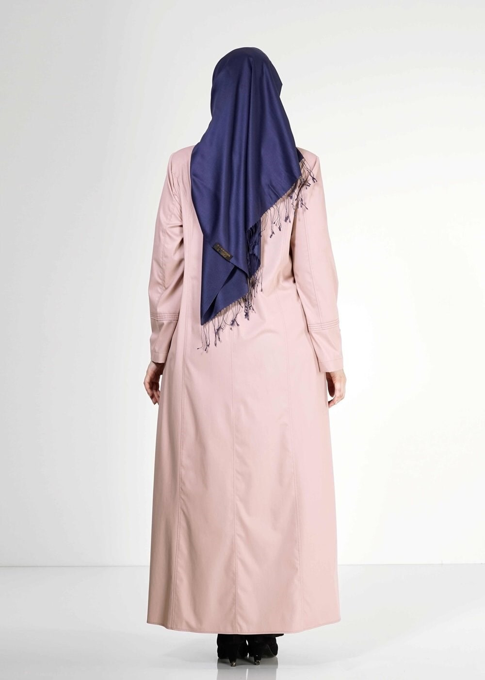 Tesettür giyim PUDRA 1558 Dulce Tesettür Pardesü