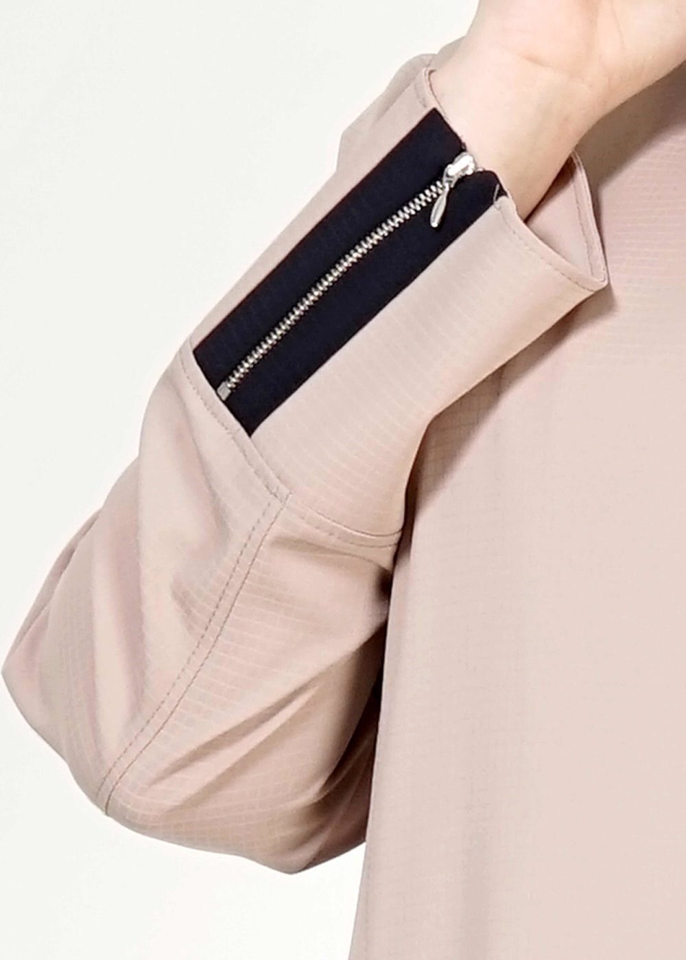 Tesettür giyim BEJ 1585 Ekose Tesettür Pardesü