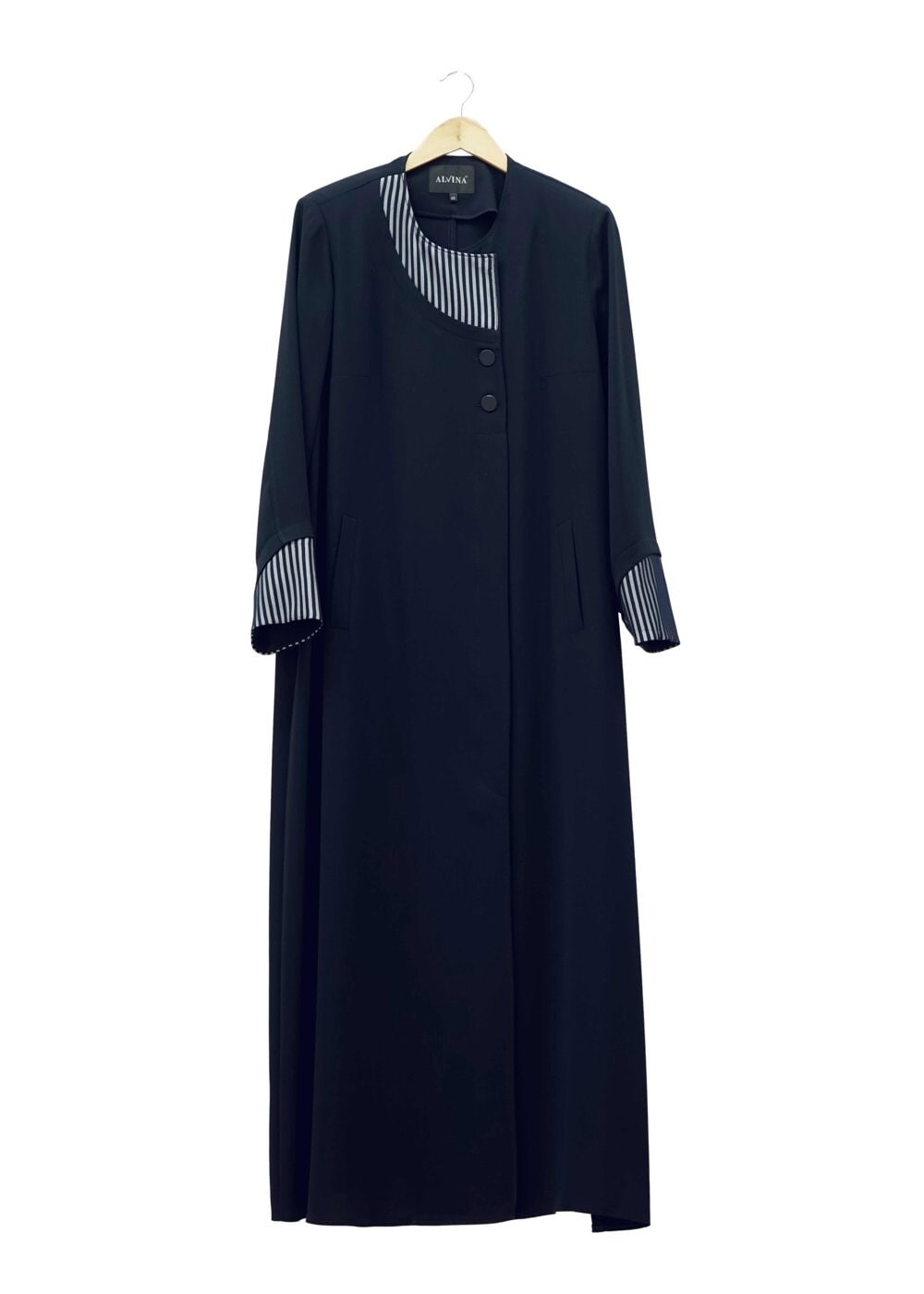 Tesettür giyim LACİVERT 1588 Farah Tesettür Pardesü