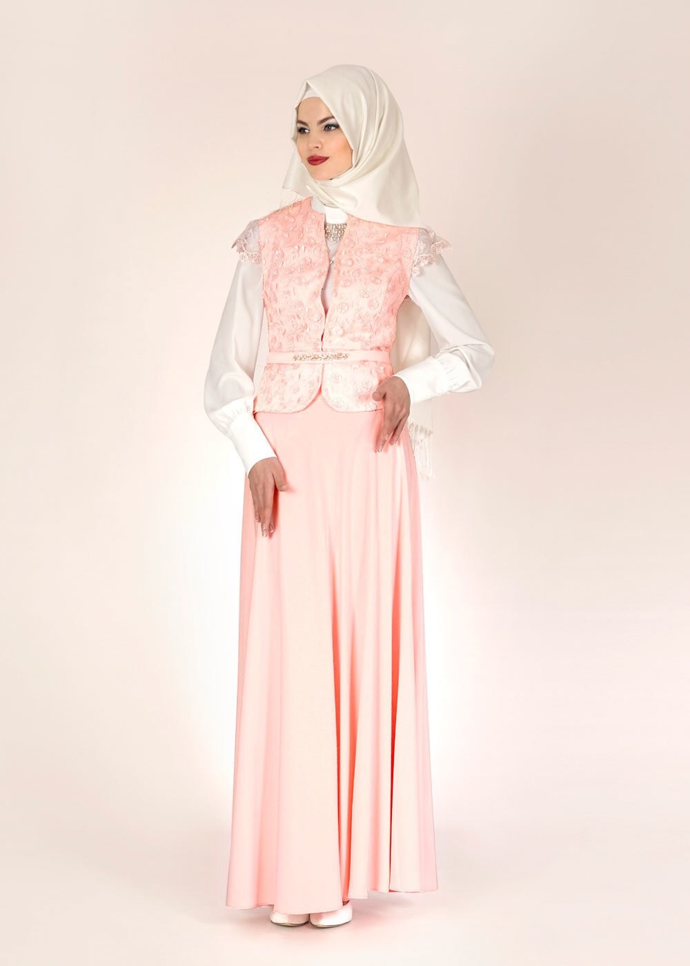 Tesettür giyim PUDRA 3083E Mini Burble 3Lü Etk.Tkm