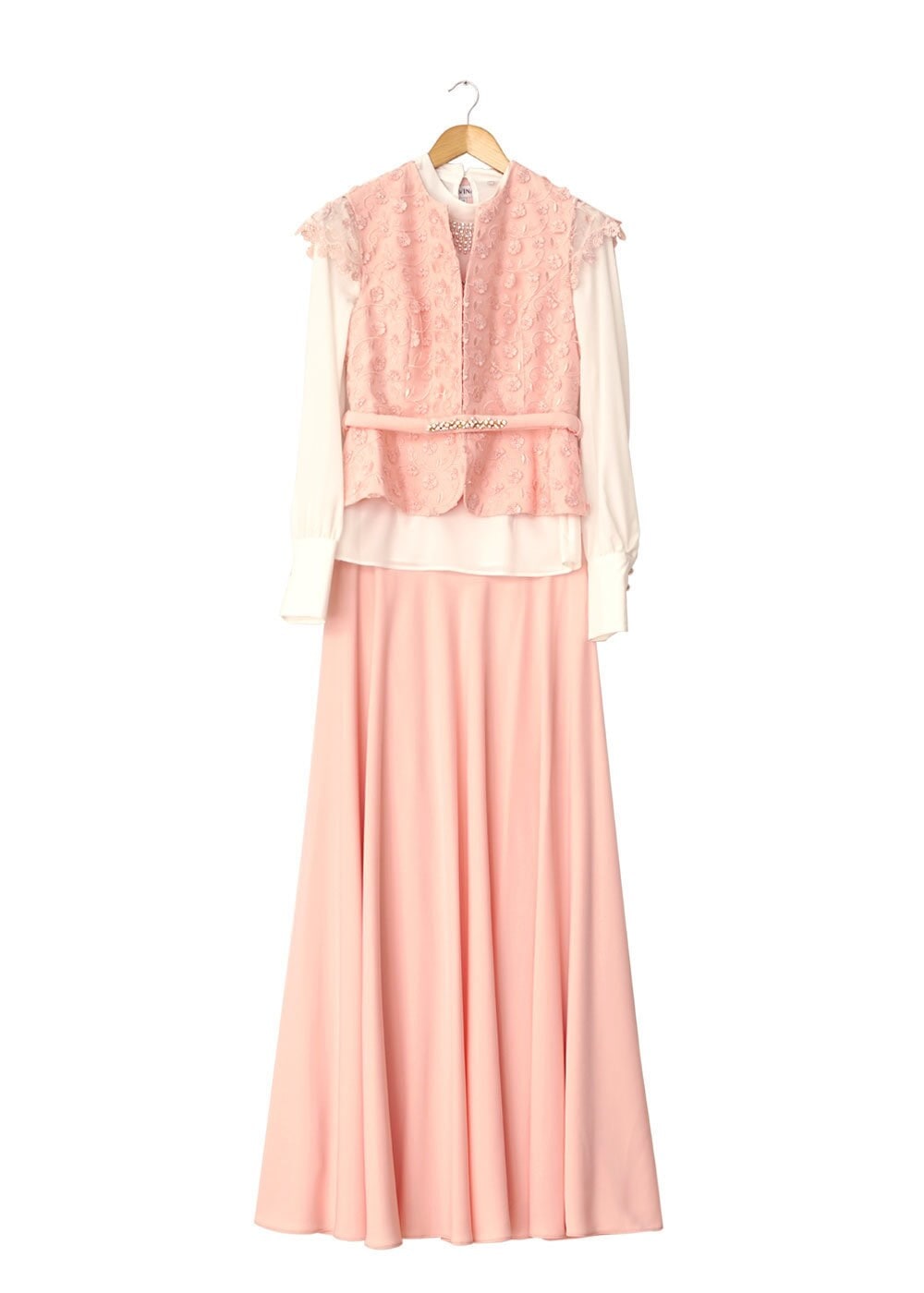 Tesettür giyim PUDRA 3083E Mini Burble 3Lü Etk.Tkm