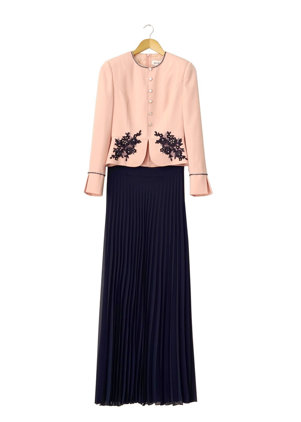 Tesettür giyim LACİVERT 3092E New Multi Şifon 2Li Etk.Tkm