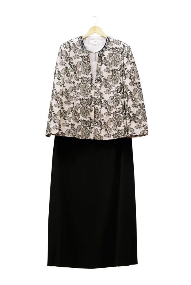 Hijab-Kleidung SCHWARZ 3099E Kordone 3lü Etk Tesettür Tkm - ALVİNA