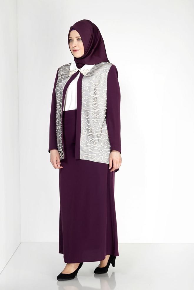 Hijab clothing DAMSON 3101E Brode 3lü Etk. Tesettür Tkm - ALVİNA