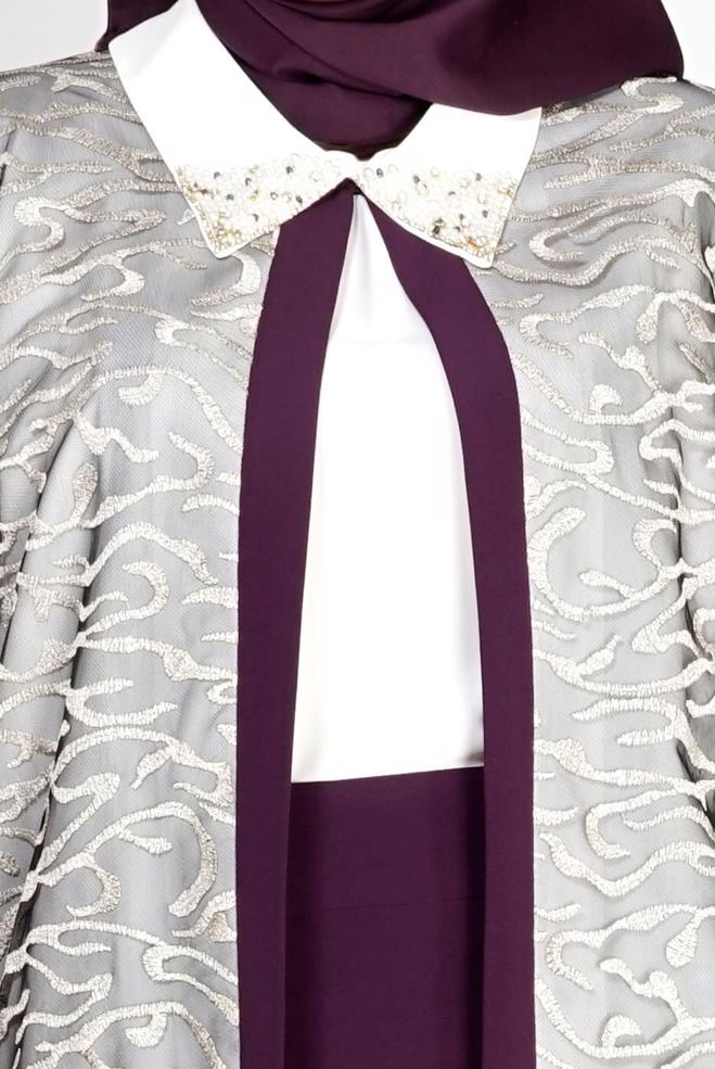 Hijab clothing DAMSON 3101E Brode 3lü Etk. Tesettür Tkm - ALVİNA