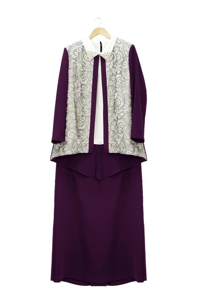 Hijab clothing DAMSON 3101E Brode 3lü Etk. Tesettür Tkm - ALVİNA