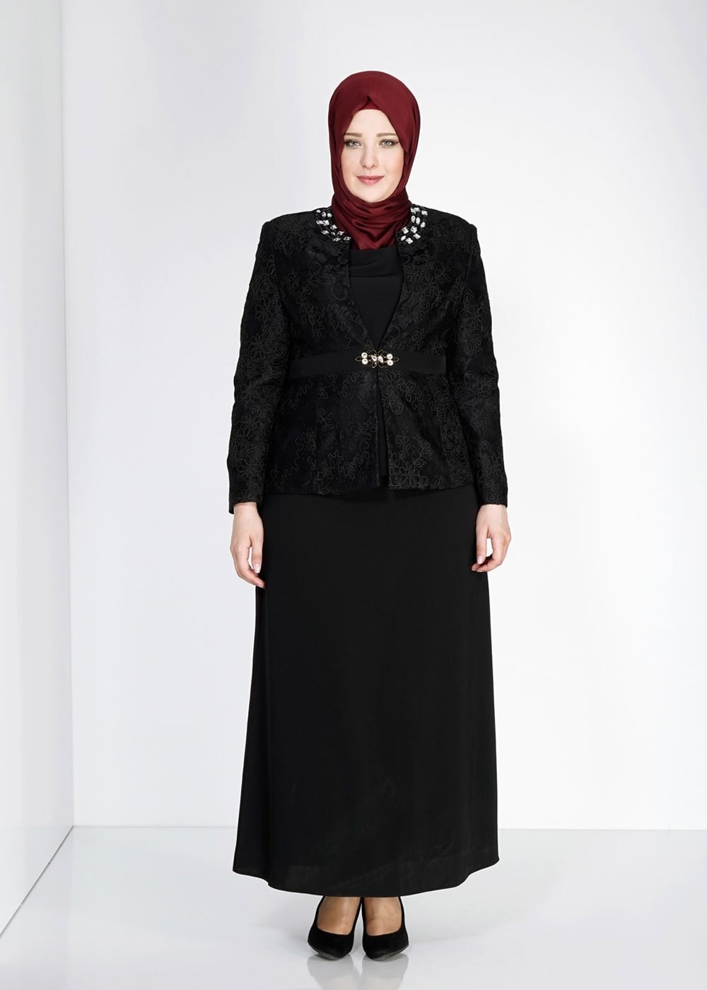 Hijab clothing BLACK 3112E Criss 3LÜ Etk. Tkm