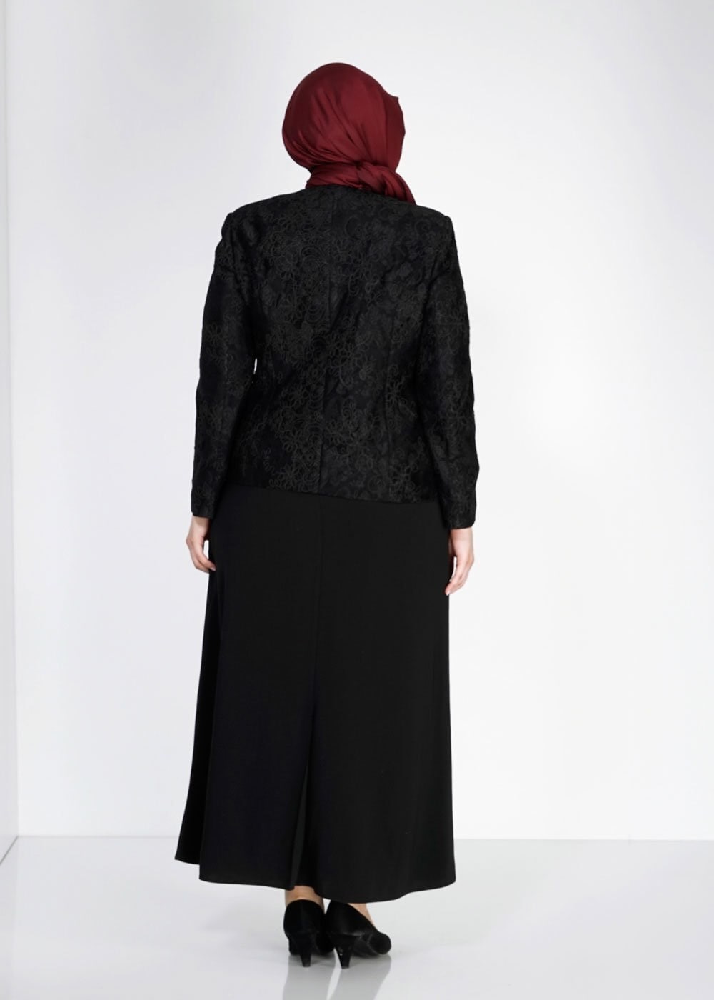 Hijab clothing BLACK 3112E Criss 3LÜ Etk. Tkm