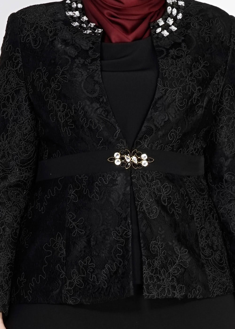 Hijab clothing BLACK 3112E Criss 3LÜ Etk. Tkm