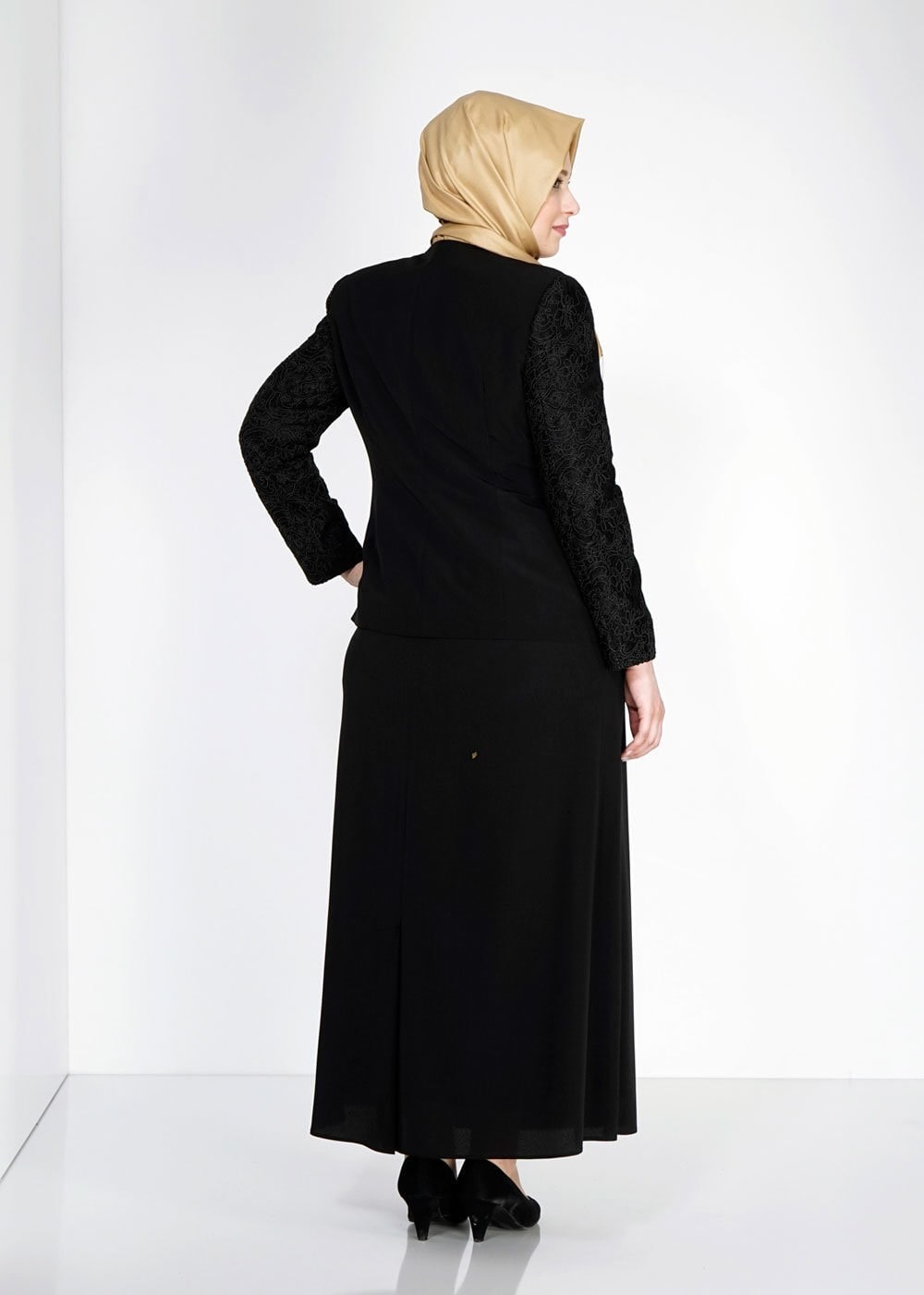 Vêtements hijab NOIR 3113E Criss 3LÜ Tesettür Etk.Tkm