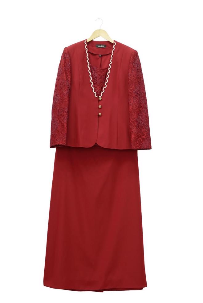 Vêtements hijab ROUGE BORDEAUX 3113E Criss 3LÜ Tesettür Etk.Tkm - ALVİNA