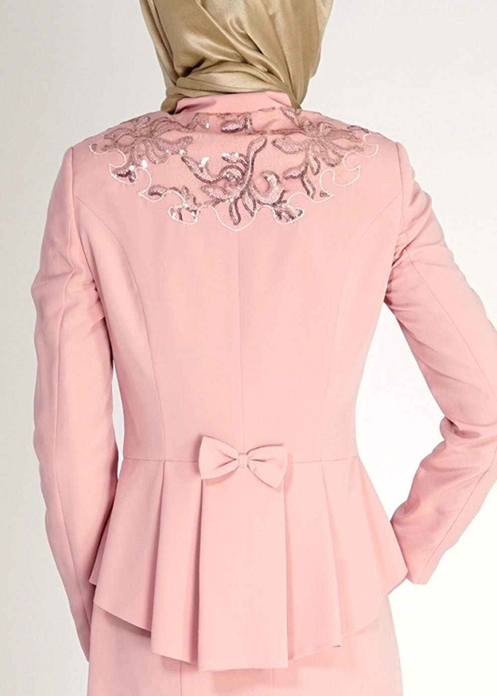 Tesettür giyim PEMBE  Mini Burble Tesettür Etk.Tkm 3131E