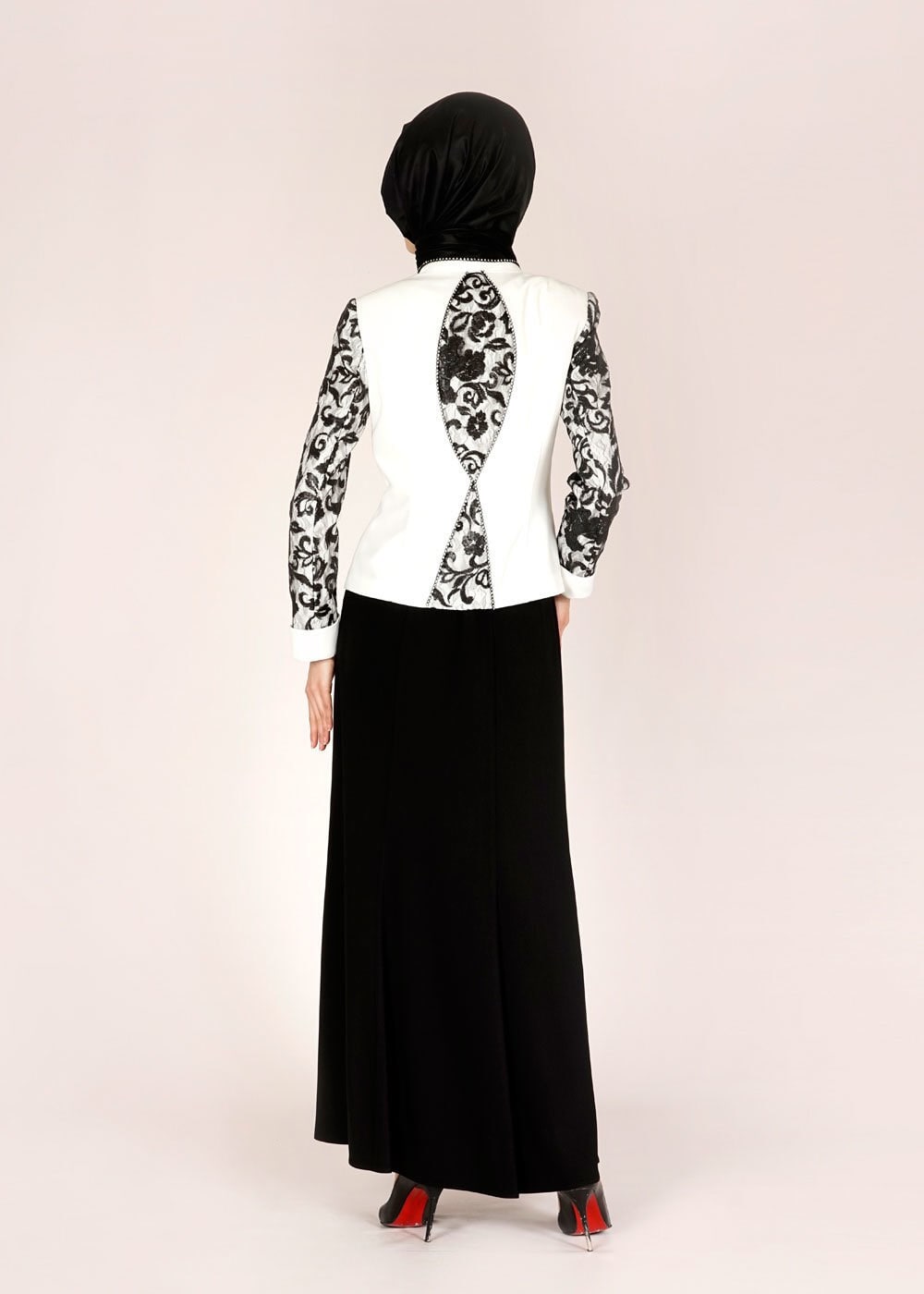 Tesettür giyim SİYAH 3133E Farah Tesettür Etk Tkm