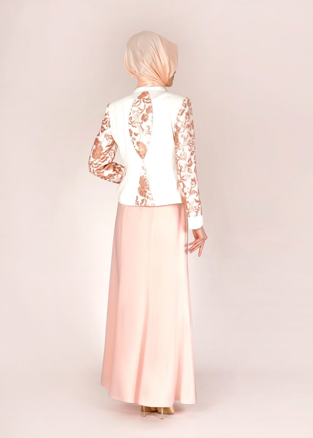 Tesettür giyim PUDRA 3133E Farah Tesettür Etk Tkm