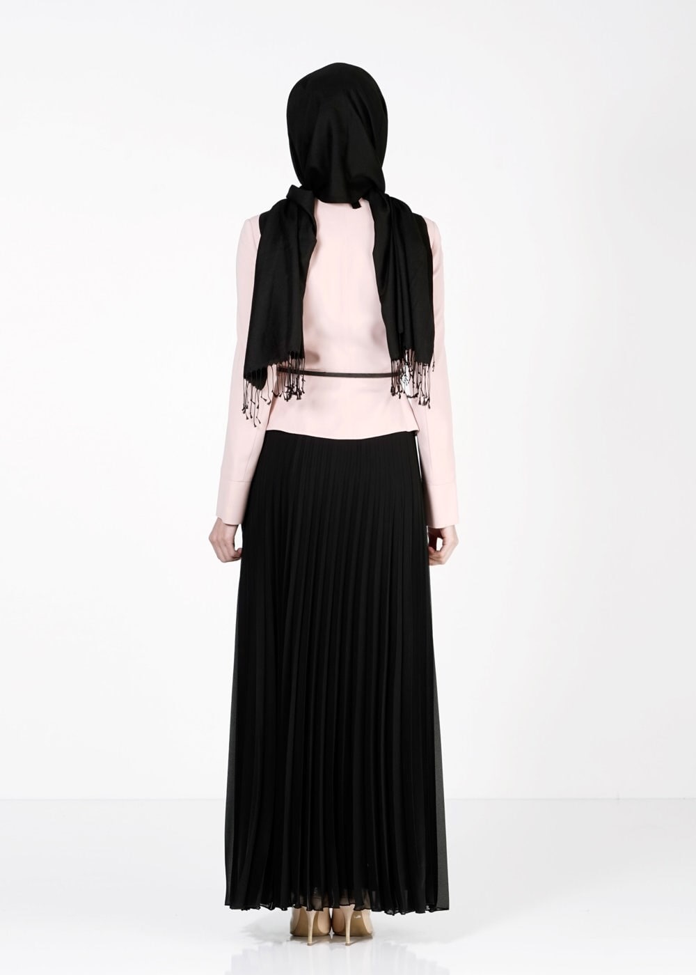 Tesettür giyim SİYAH 3152E New Multi Şifon 2Li Tesettür Etk.Tkm