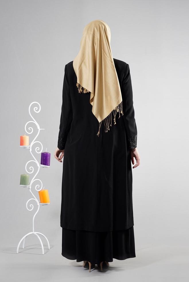Vêtements hijab NOIR 3096 Criss Tesettür Elbs Tkm - ALVİNA