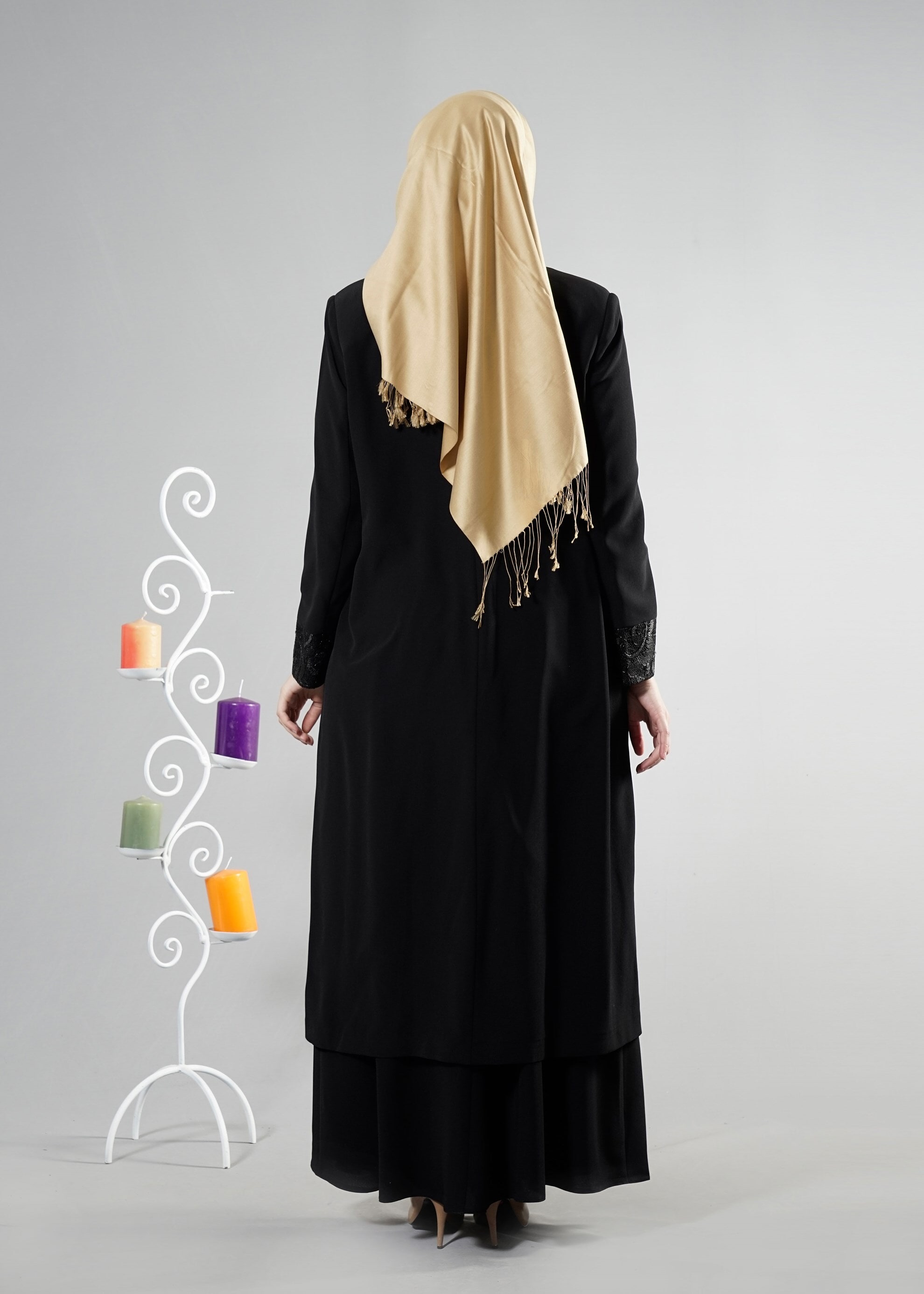 Tesettür giyim SİYAH 3096 Criss Tesettür Elbs Tkm