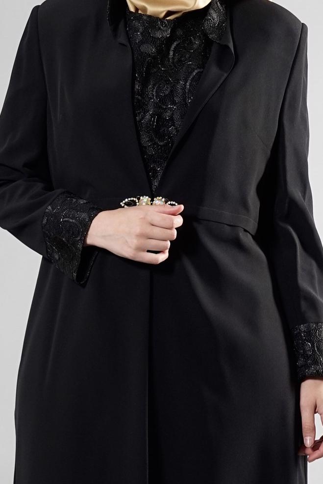 Vêtements hijab NOIR 3096 Criss Tesettür Elbs Tkm - ALVİNA